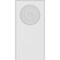 Ekena Millwork Standard Foster Bullseye Plinth Block With Rounded Edge, 5"W x 10"H x 1"P PBP050X100X100FOS04 - alternate 3